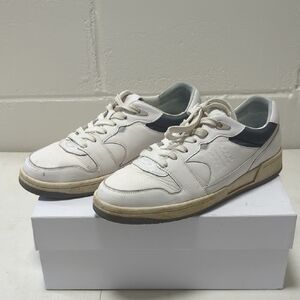 Reiss White and Black Sneakers Classic Retro Design